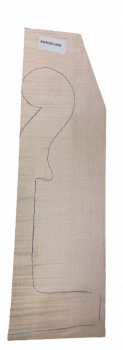 Set Back, Sides & Neck plank Curly Maple for Cello Unique Piece #303-008